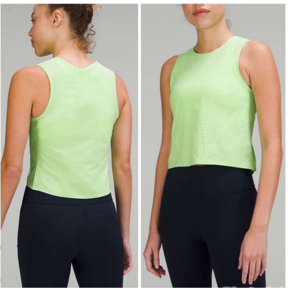 Lululemon Swift Ventilated Running Tank Top in Scream Green Light - Picture 8 of 8